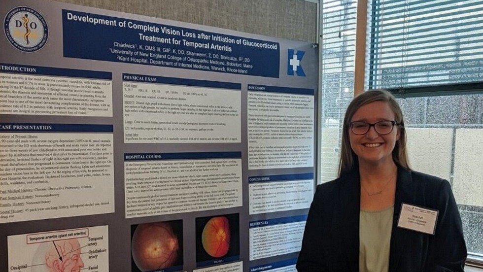 medical student presenting research